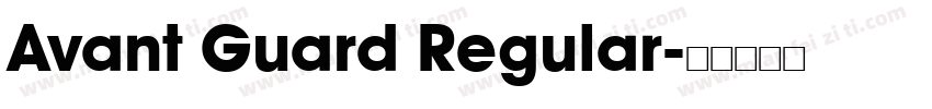 Avant Guard Regular字体转换